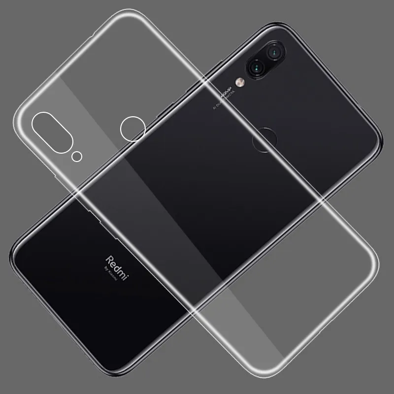 Case on Redmi Note 7 Clear Soft TPU Silicon Cover For Xiaomi F1 Mi8 8Lite 8SE 6X 5X Max3 2 6 5 4X 6A 5A 5Plus S2 |