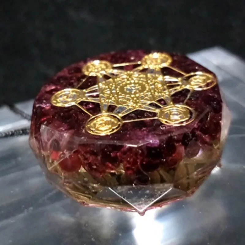 Orgonite Energy Crystal Pendant Aura Chakra Resin Jewelry Handcraft Gathering Wealth Brings Good Luck Woman Necklace | Украшения и