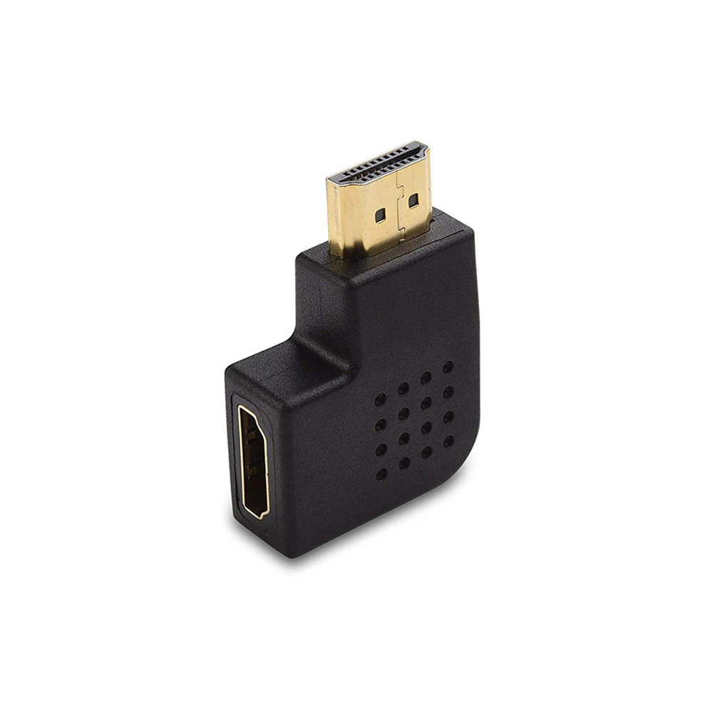 2 шт./компл. штекер Женский HDMI правый + левый угол порт сохранения вертикальный