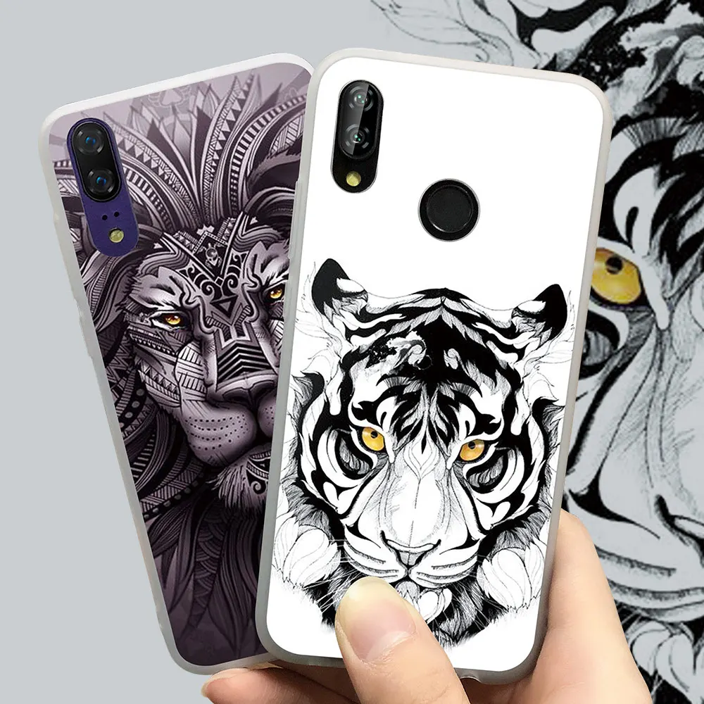 CASEIER чехол для телефона с животным узором Huawei P9 P10 P20 Mate 20 Lite P Smart 2019 Чехлы Pro On Honor 10 9