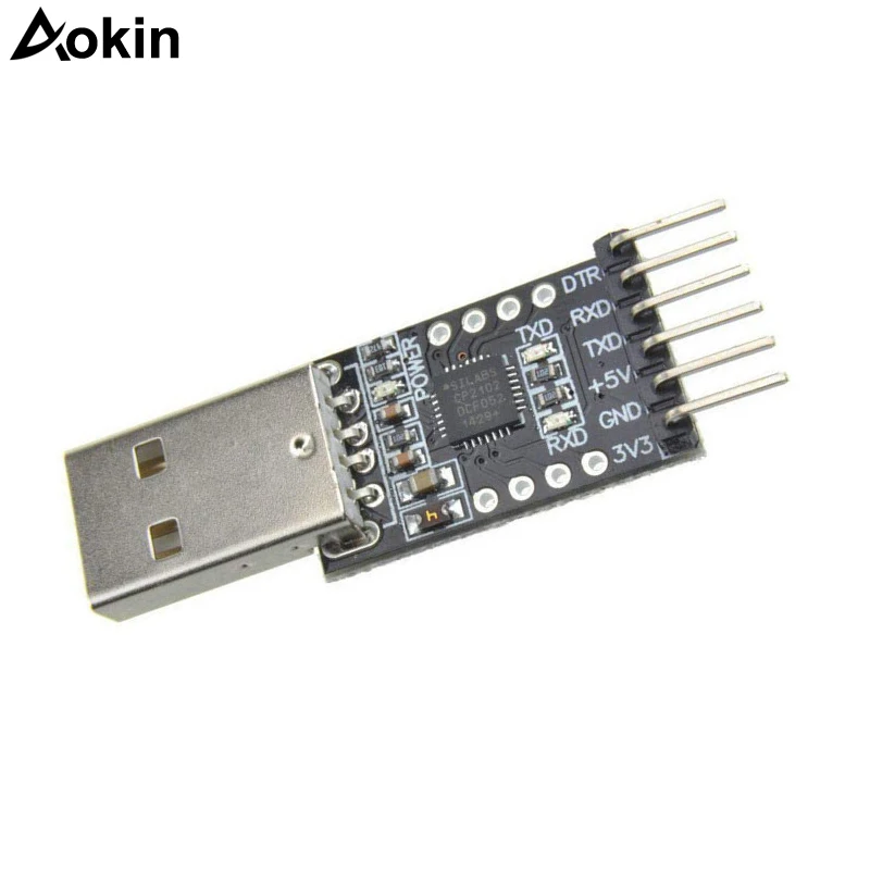 CP2102 USB 2 0 к UART TTL 6 Контактный Модуль последовательный конвертер с поддержкой