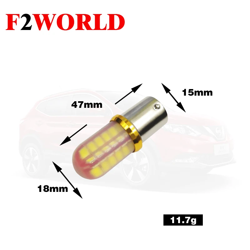 Из 2 предметов автомобиля светодиодная лампа силиконовые светодиодные S25 1156 48SMD