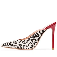 moraima snc 2019 new april woman fashion shoes summer pointed toe sandal slipper leopard stilettos party t stage show pumps