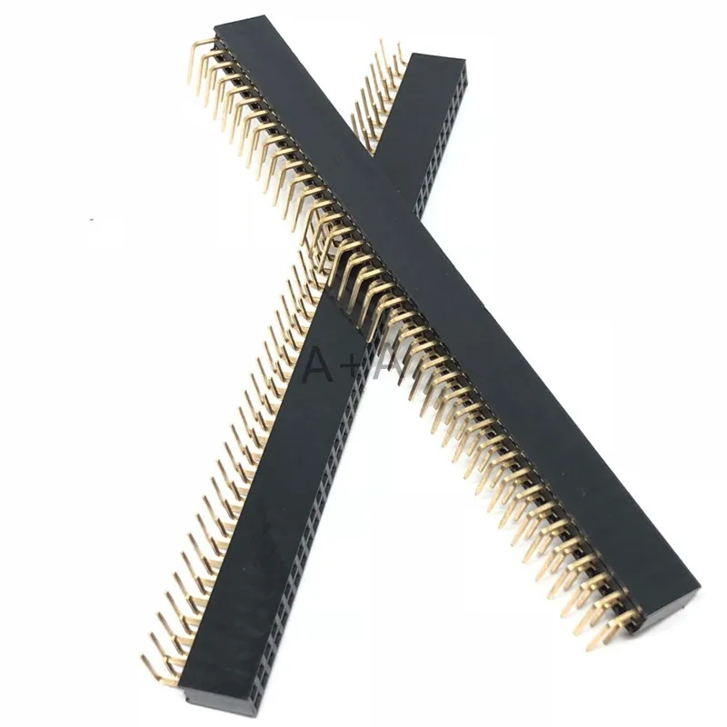 5 шт. шаг 2 54 мм 2x40Pin 80 Pin гнездовой двухрядный правый угол прямой