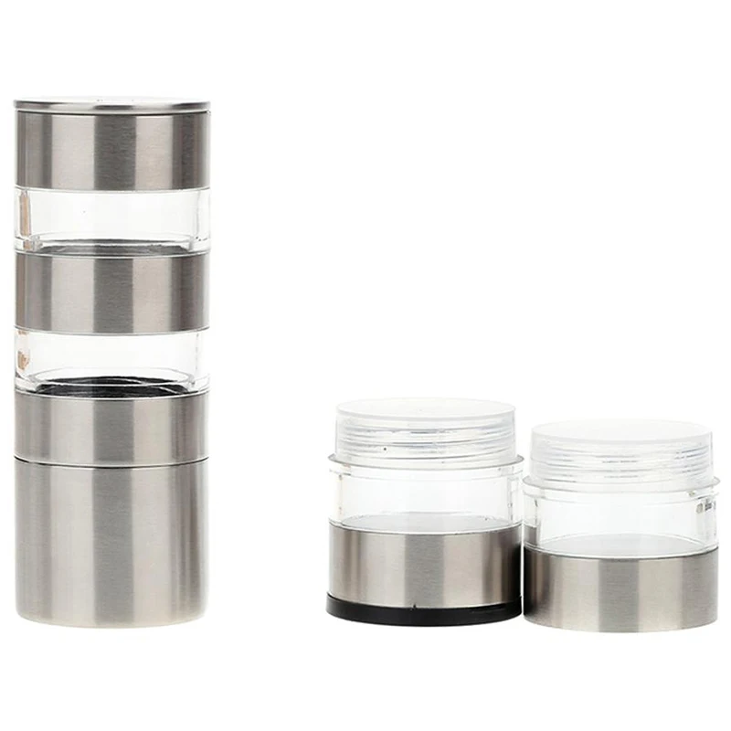 Ручная мельница для соли и Peper из нержавеющей стали многослойная торфа с