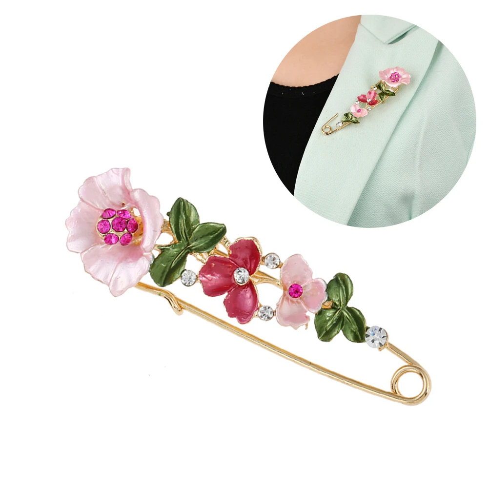 Женская модная брошь в виде цветка элегантная булавка ювелирные аксессуары
