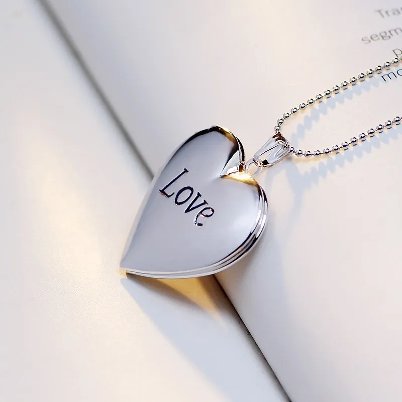 Locket Pendant Necklace Photo Frame Gold Silver Love Letter Jewelry Gifts YT-A60 | Украшения и аксессуары