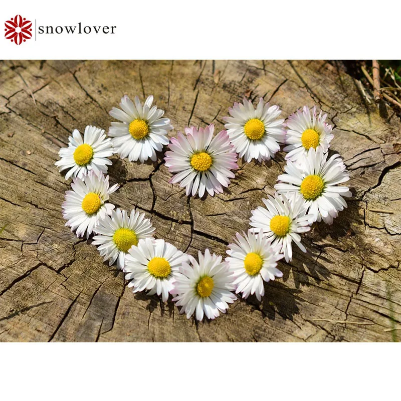 

Sonwlover DIY5D Алмазная картина полностью квадратная в форме сердца цветок украшение картины мебель украшение Мозаика алмазная живопись