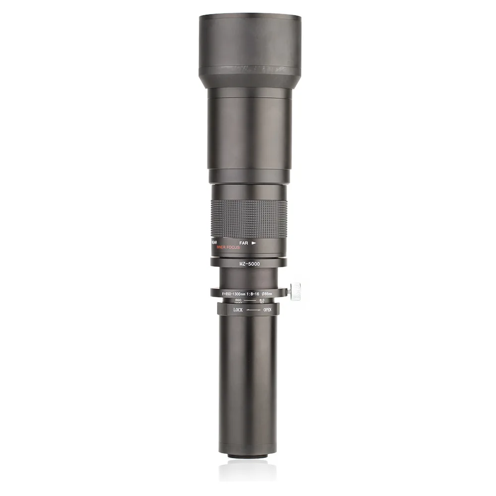 JINTU 650 1300mm f/для детей от 8 до 16 Супер телефото зум объектив для цифровой