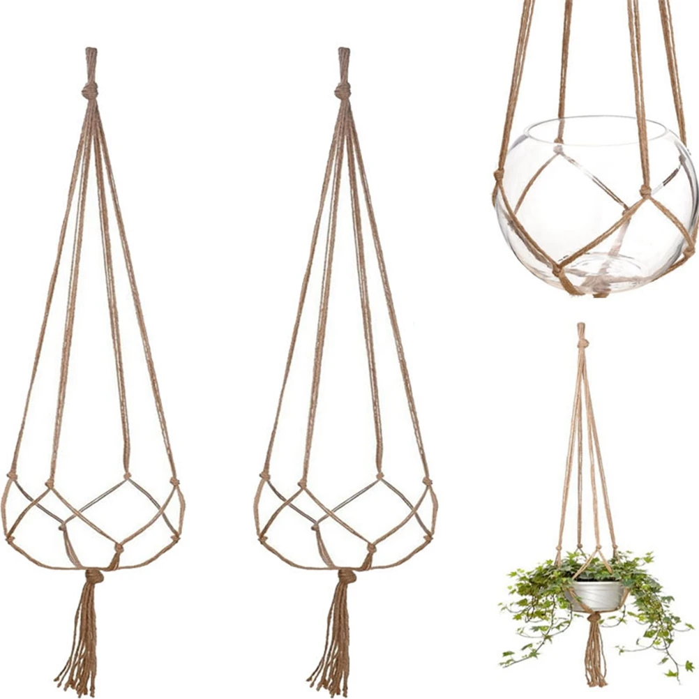 120 см String Net Decoration прочный джутовый Бохо макраме натуральный стиль корзина