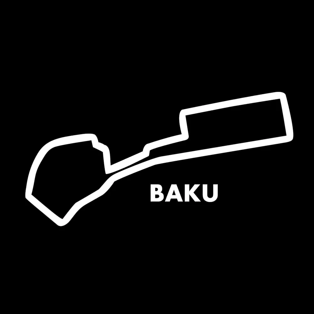 Баку Формула 1 трека бампер автомобиля стикер наклейка уникальное украшение узор