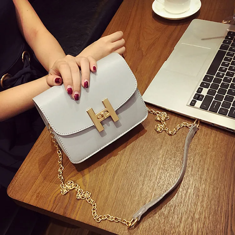 2019 Letter Chains Summer Woman Bag Chain Package Maɺm Single Shoulder Oblique Satchel Diagonal B099 | Багаж и сумки