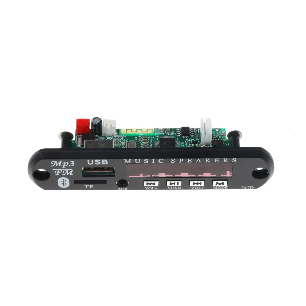 Новый Bluetooth MP3 плеер декодер плата с микрофоном FM радио TF USB 3 5 мм AUX аудио Handfree