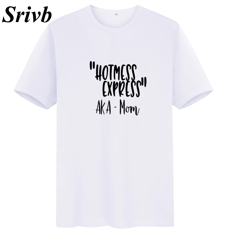 Женская футболка с коротким рукавом Srivb Hotmess Express забавная в стиле хип-хоп принтом