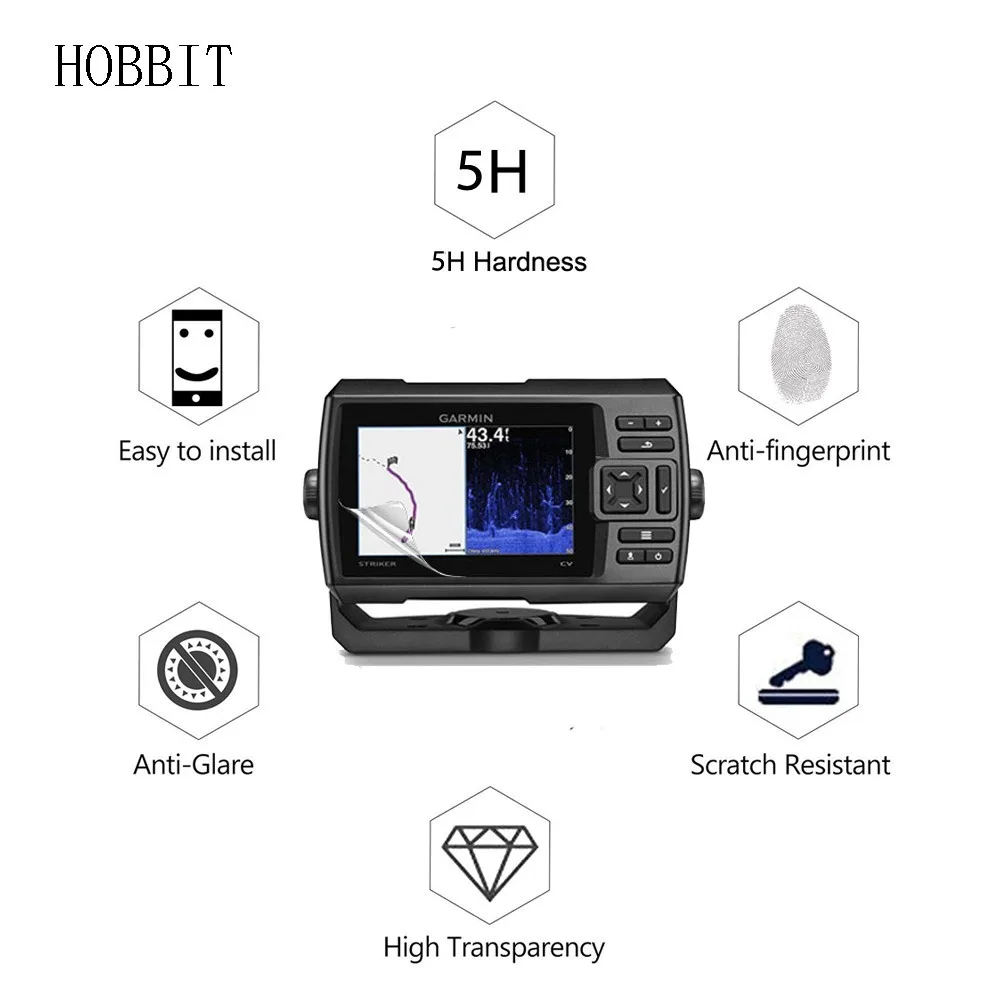 3 упаковки для Garmin Striker 5CV GPS ЖК экран защитная пленка аксессуары нано