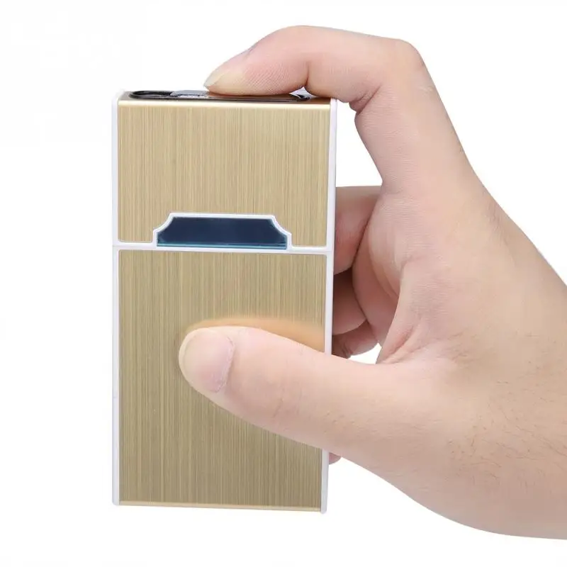 Ciagrette Box чехол Электронная USB Зажигалка Беспламенное ветрозащитное чехол. | Дом и