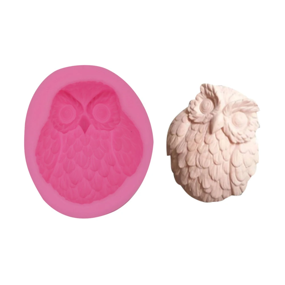 3D в форме совы силиконовая форма для украшения торта инструменты шоколада