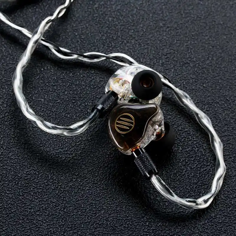 BGVP DS1 DIY 1 пара гибридных наушников 2BA + 1DD в ухо HiFi наушники с памятью пены