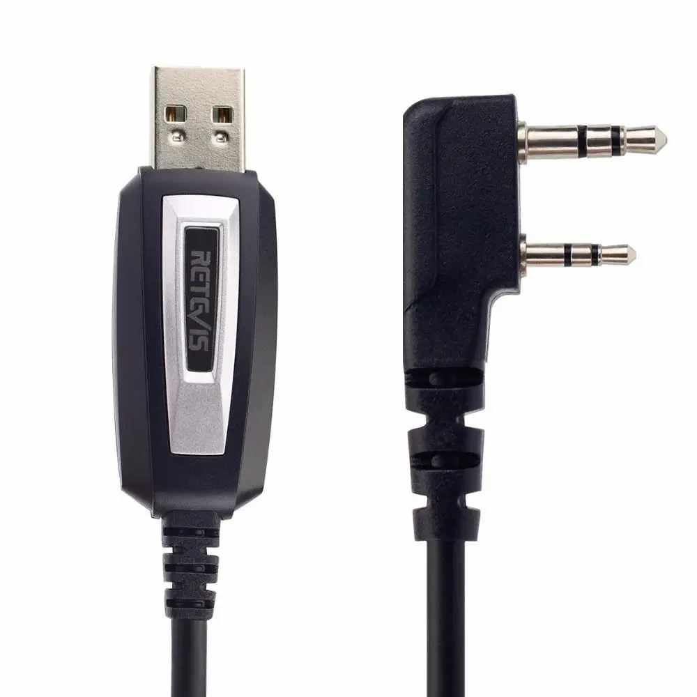2Pin USB кабель для программирования RETEVIS H777 RT22 RT24 RT 5R RT81 RT15 RT80 Kenwood Baofeng UV UV5R 82 888 S