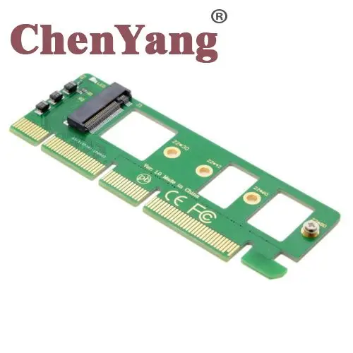 

CY Chenyang PCI-E 3.0 16x x4 to M-key NGFF NVME AHCI SSD Adapter for XP941 SM951 PM951 A110 m6e 960 EVO SSD