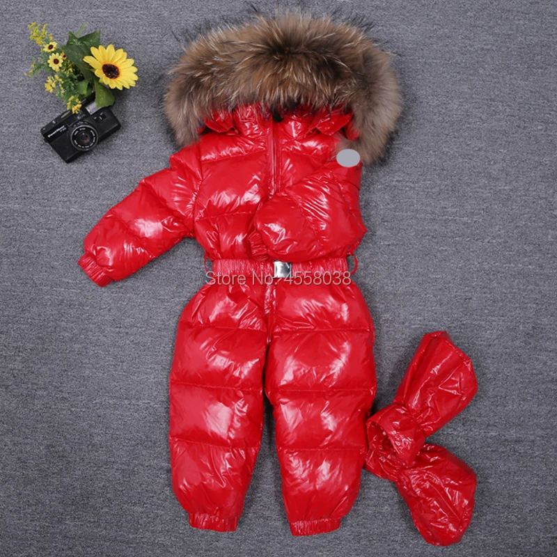 Новинка 2018 года зимние комбинезоны для маленьких мальчиков и девочек с большим