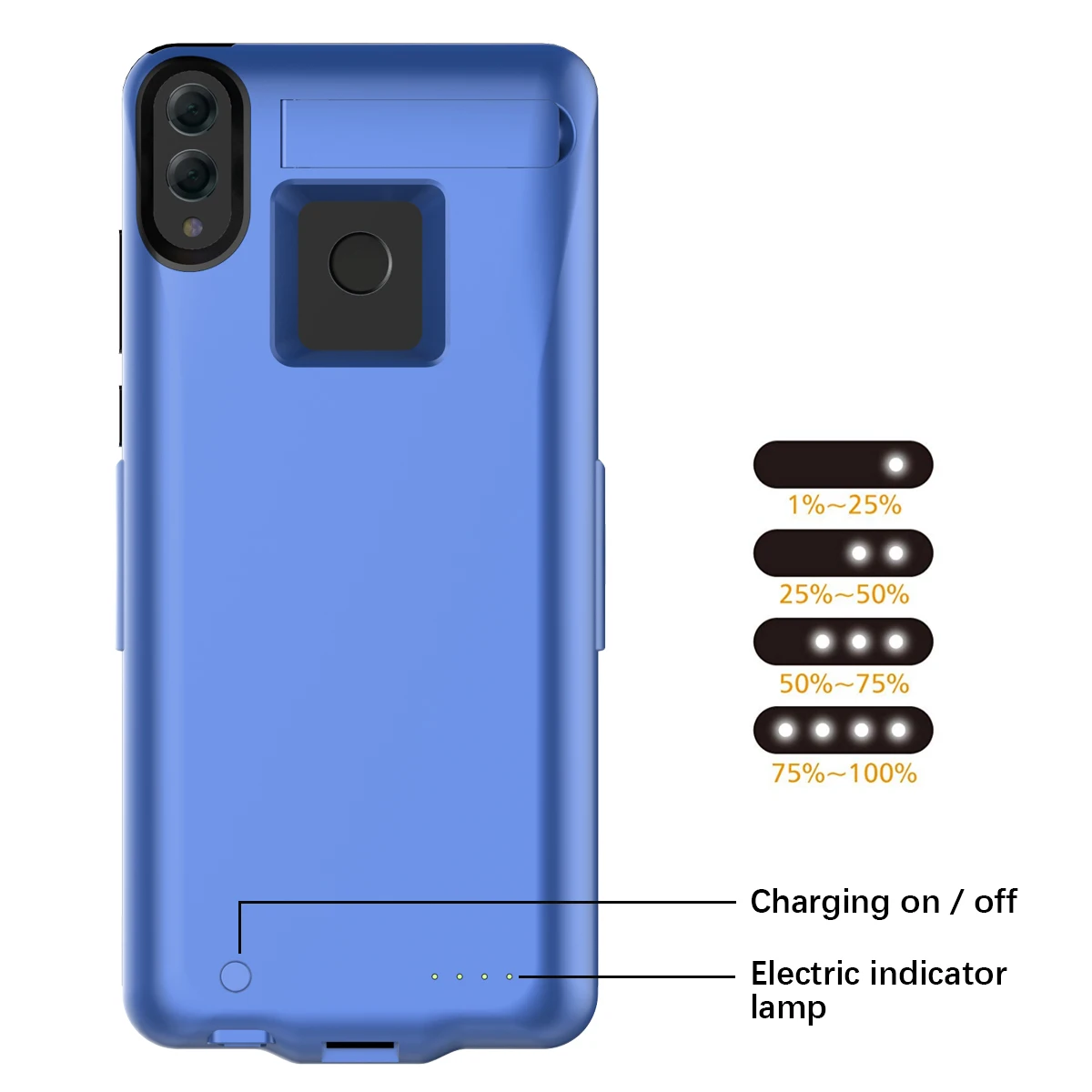 Для huawei Honor 8X Max 7500 мА/ч зарядное устройство чехол расширенный аккумулятор