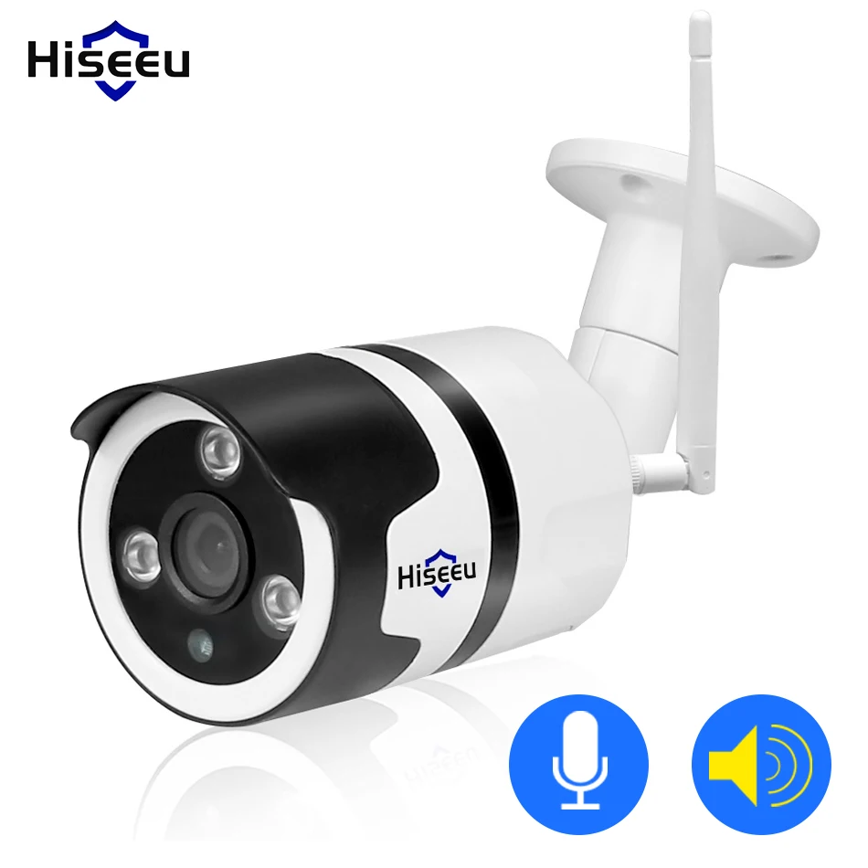 Hiseeu wifi наружная 2.0MP IP камера 1080P Водонепроницаемая беспроводная безопасности