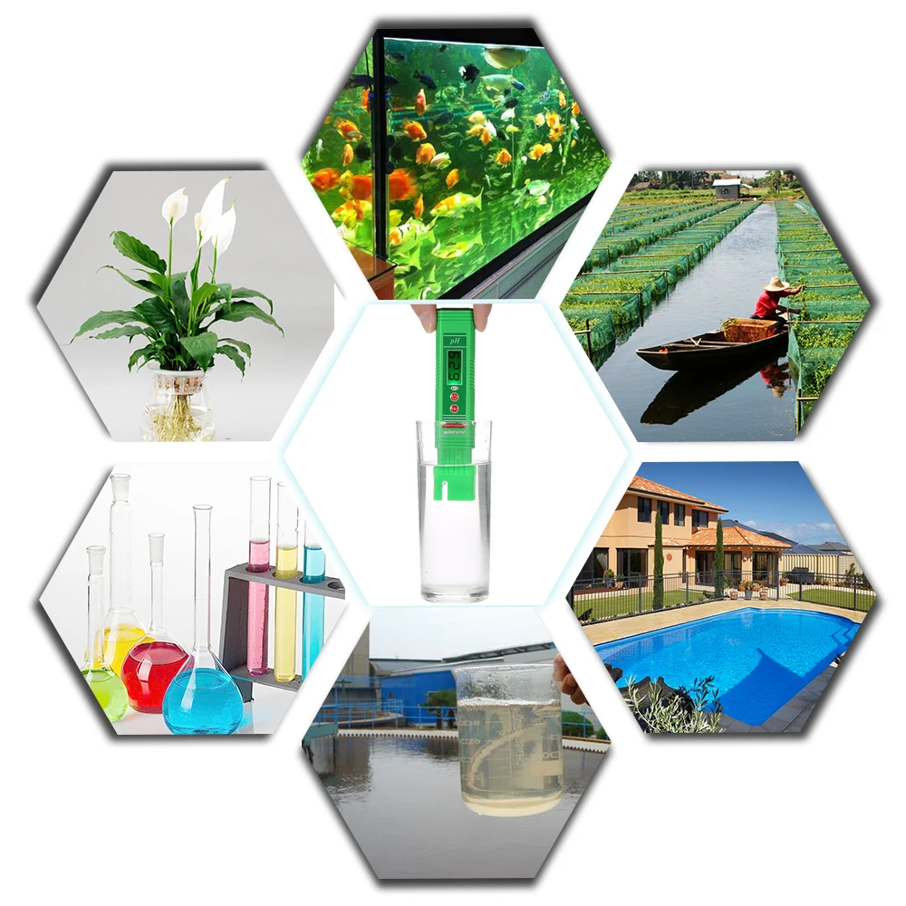 PH метр в виде ручки с автоматической компенсацией температуры мини измеритель