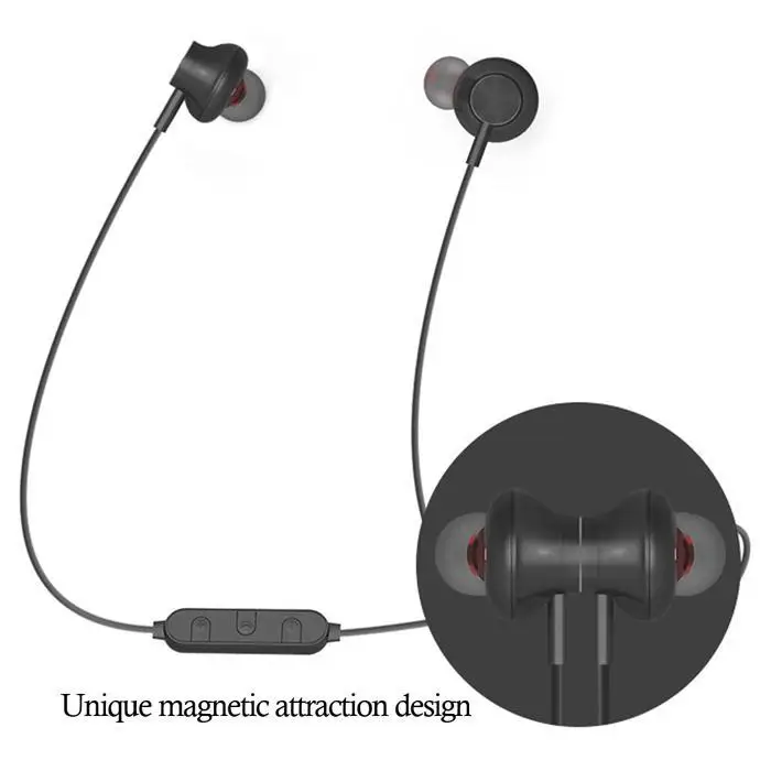 Компактный шейный беспроводной Bluetooth двойной стерео вкладыши для спортивного