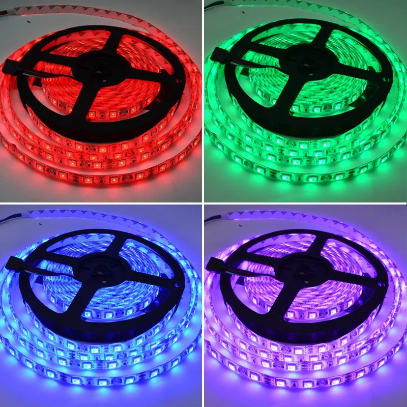 Светодио дный лента 12 В 3528 красная полоса rgb 10 м яркие ленты smd 5050 DC12V цвет зеленый