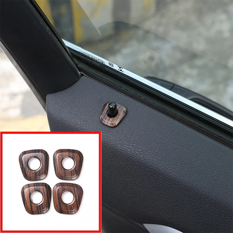 4 шт. для BMW X1 F48 2016 2018 ABS крышка дверного замка из соснового дерева отделка наклейки