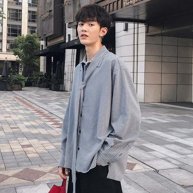 2018 mannen режим шифон Stof петух afdrukken Kleding свободный повседневный Lange Mouw футболки
