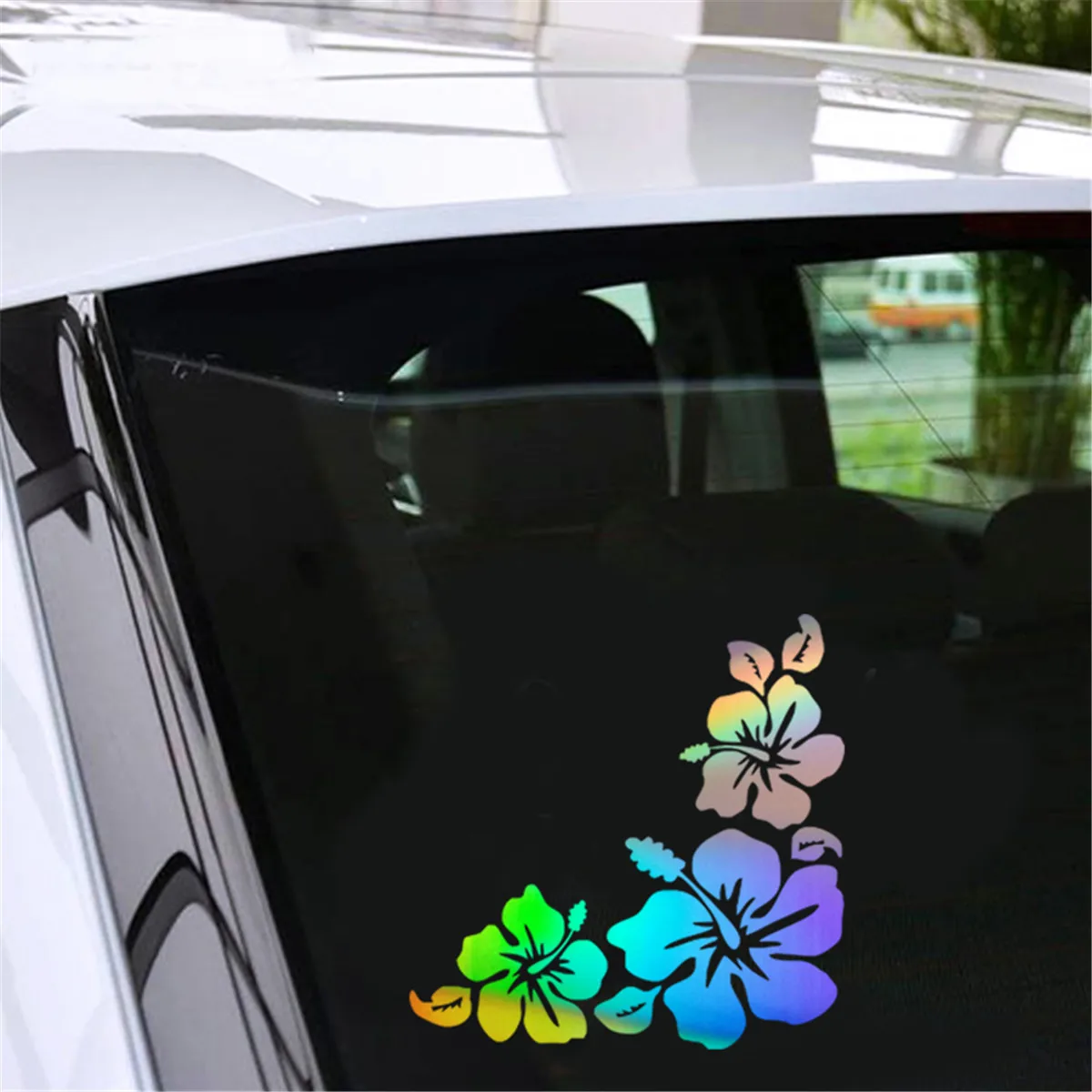 Hibiscus Flowers Car Laptop Window Door Bumper Wall Truck Vinyl Decal Sticker Motorcycle | Автомобили и мотоциклы