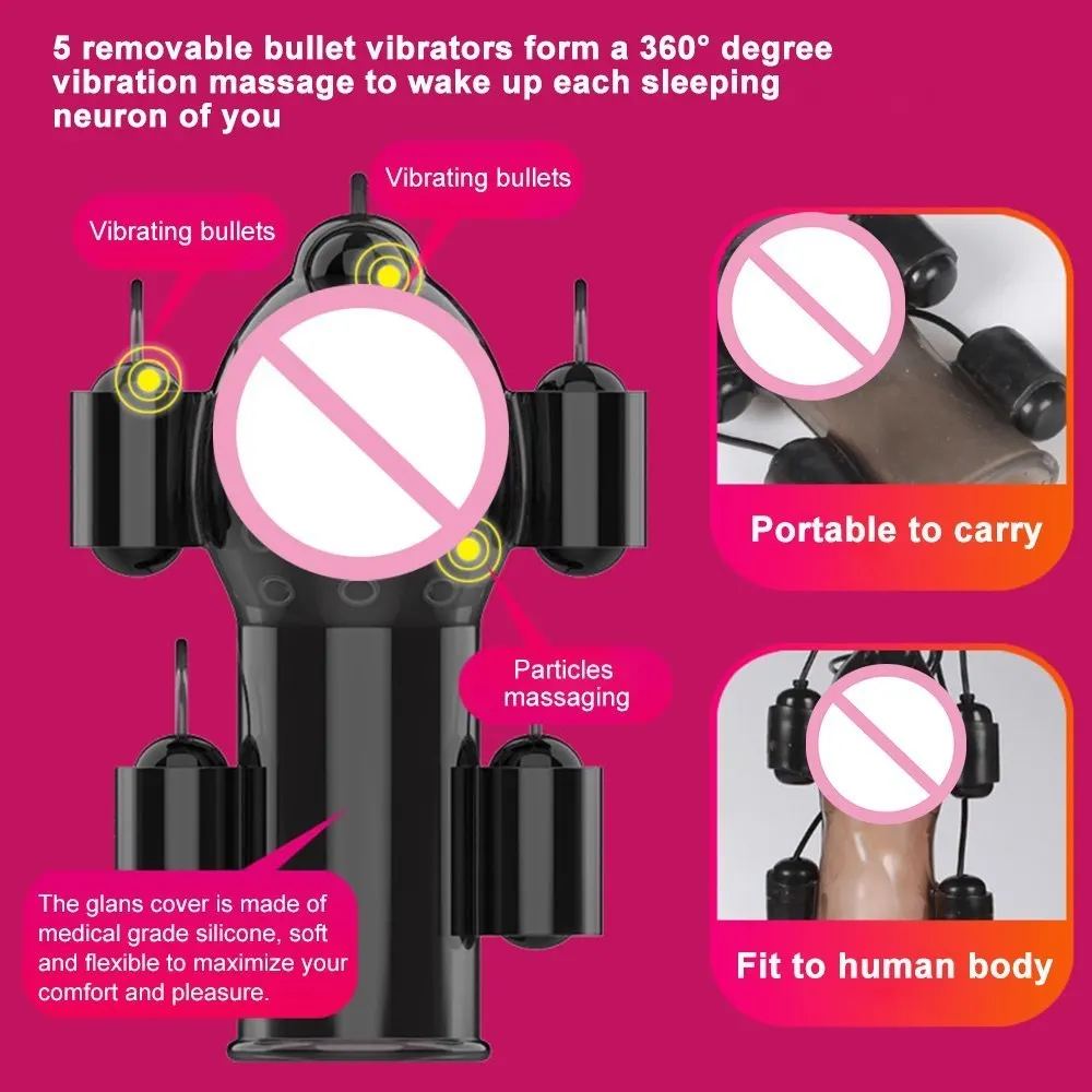 5 моторов устройство для массажа полового члена вибратор мастурбатор пуля 12