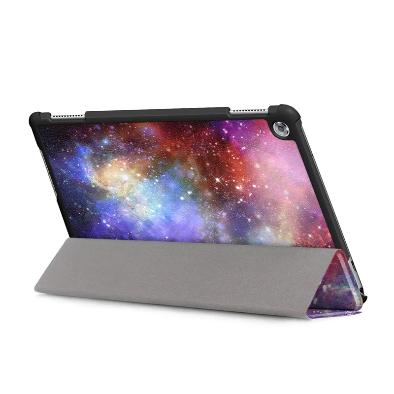 New 10.1 Inch For Huawei Mediapad M5 lite 10/M5 Smart Tablet Leather Case Magnetic Silk Texture Slip-resistant Protective Cover |