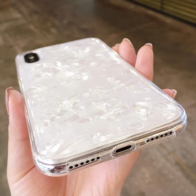 Чехол для Телефона iPhone 7 8 6 6S Plus блестящий чехол с узором из мягкого силикона