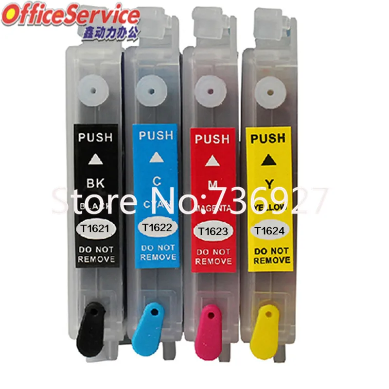5 комплектов пустой чернильный картридж T1621 T1631 для принтера Epson WF 2630WF 2650DWF 2660DWF 2750DWF