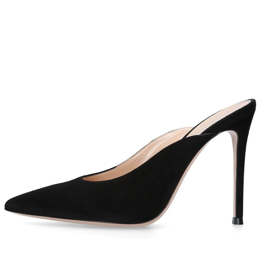 

Moraima Snc 2019 New Fashion Woman Shopping/party/beach Pointed Toe Slippers Lady Black Summer Shoe Stilettos Plus Size
