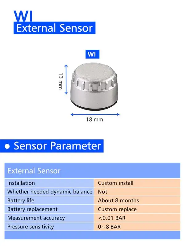 CAREUD M3-B Wireless Motorcycle TPMS Tire Pressure Monitoring System Sensor 2019 | Автомобили и мотоциклы