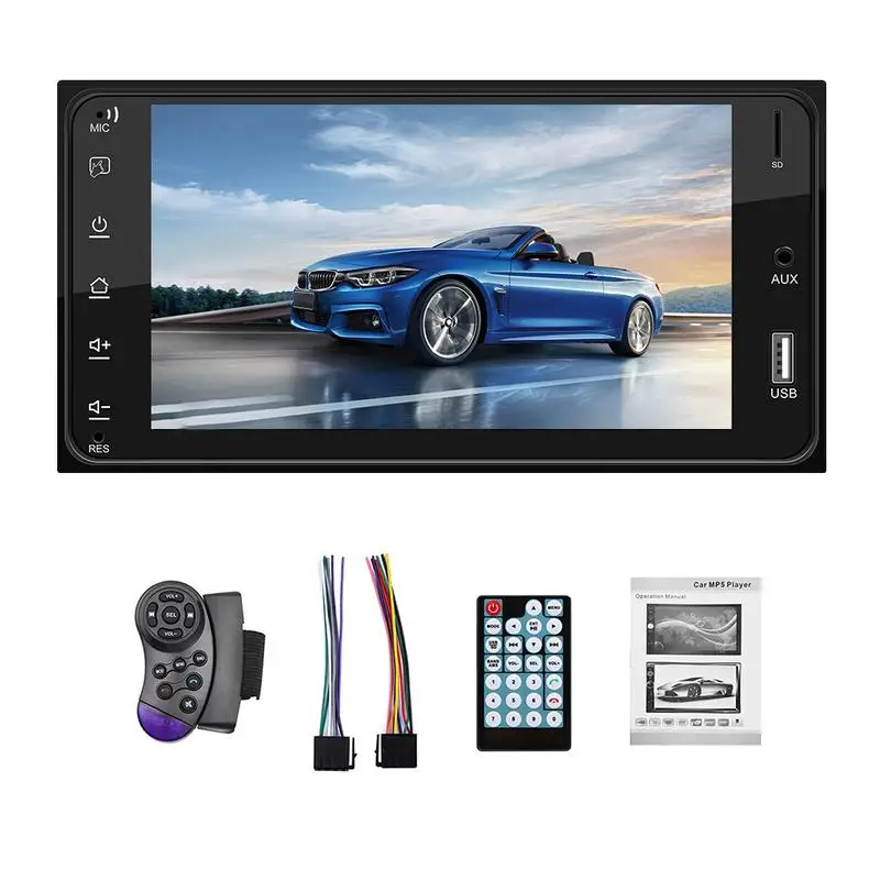 7 дюймов 1024*600 FM1/FM2/FM3 HD сенсорный Экран Авто MP5 плеер Bluetooth USB FM радио в машине для