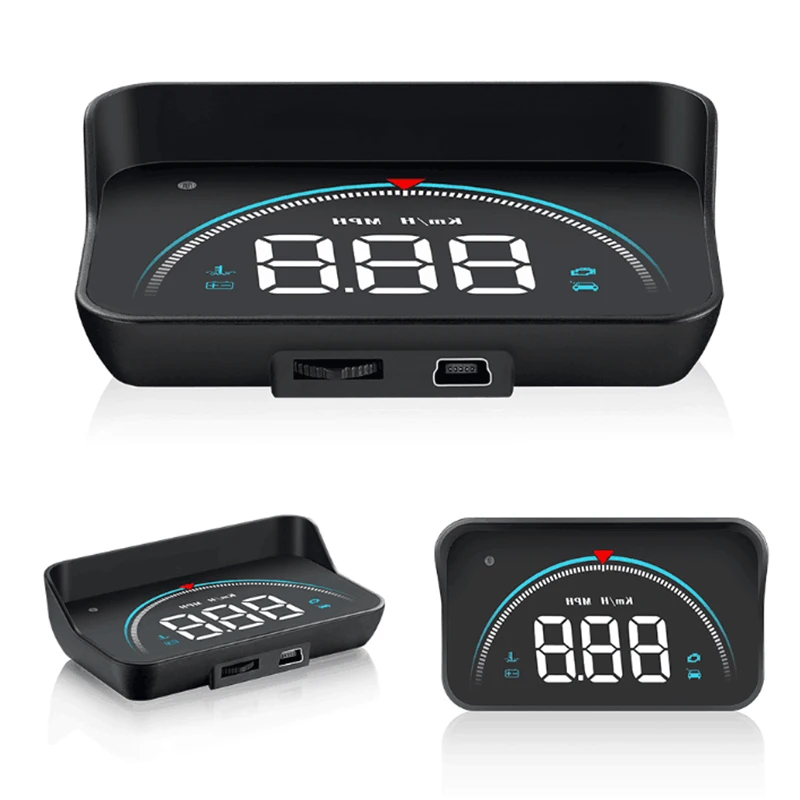 3.5inch Universal Car Head Up Display Hud Obd Ii Obd2 Mph/ Km/H Speeding Warning Digital Speedometer Fuel Consumption | Автомобили и