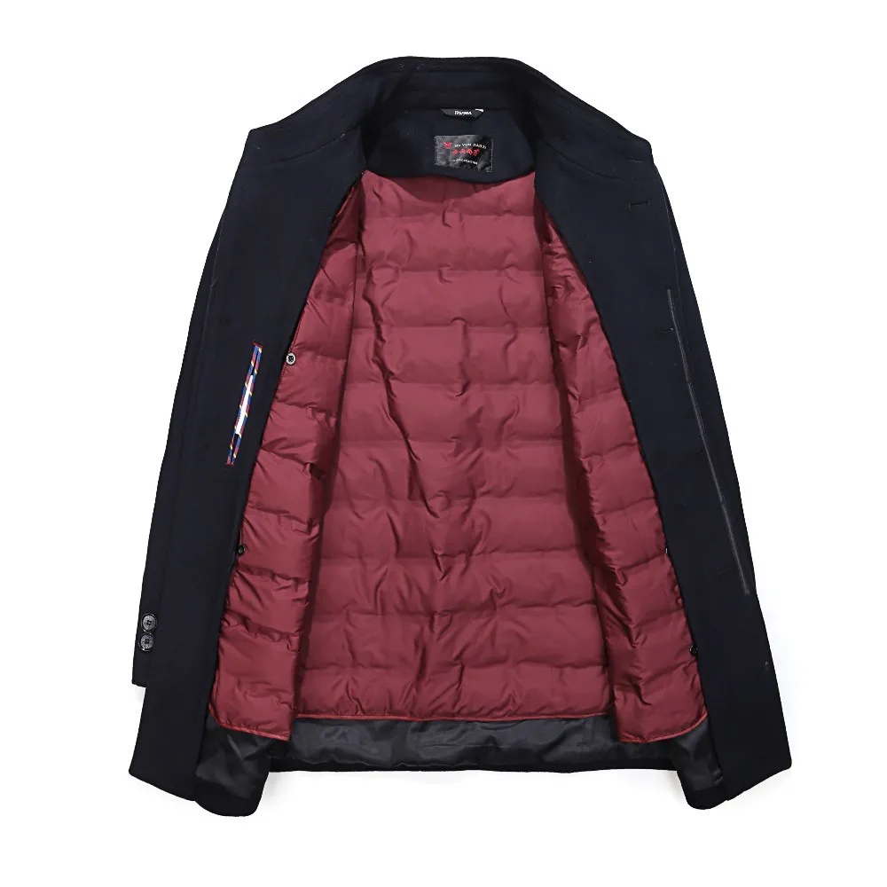winter 2018 Spring Casual Sleeve Woolen mens for men overcoat wool trench Coat Men's Color Long plus size 8XL 6XL 5XL 4XL male | Мужская