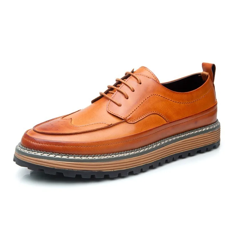 ZHENGOU British men's casual Korean version of the trend shoe board lift brock shoes fall new 1187 | Обувь