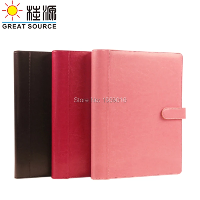 Organizer A4 Compendium Ring Binder Portfolio A4 Multifunctional Leather Cover Business File Folder A4 Organizer With Calculator