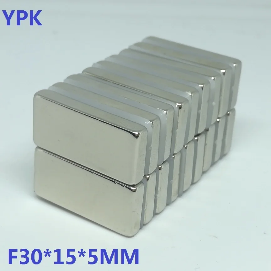 50 шт./лот N35 блок магнит 30X15X5 Неодимовый Магнит 30*15*5 Магниты NdFeB 30 x 15 5 |