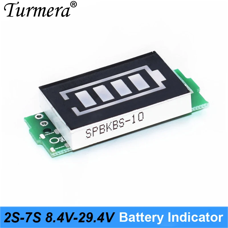 Фото Индикатор заряда батареи 2S 8,4 V 3S 12,6 V 4S 16,8 V 5S 21V 6S 25,2 V 2-7 модуль емкости литиевой батареи для шуруповерта №4