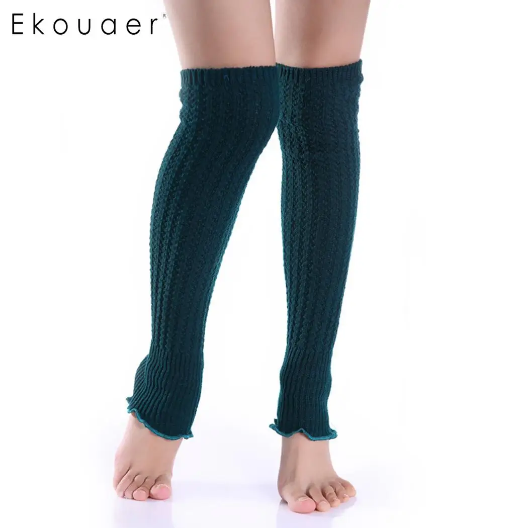 Ekouaer/женские теплые зимние мягкие повседневные антифрикционный однотонные