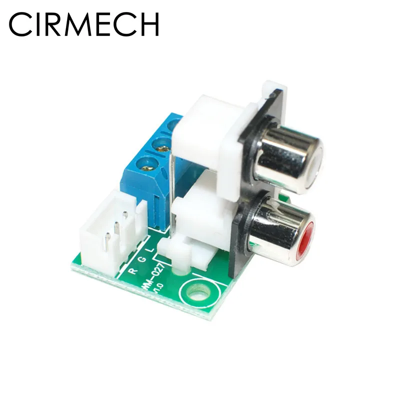 Адаптер коннектор CIRMECH RCA на 2 54 3pin 5 08 rca для стереоаудиосистемы и колонок|for speaker|rca
