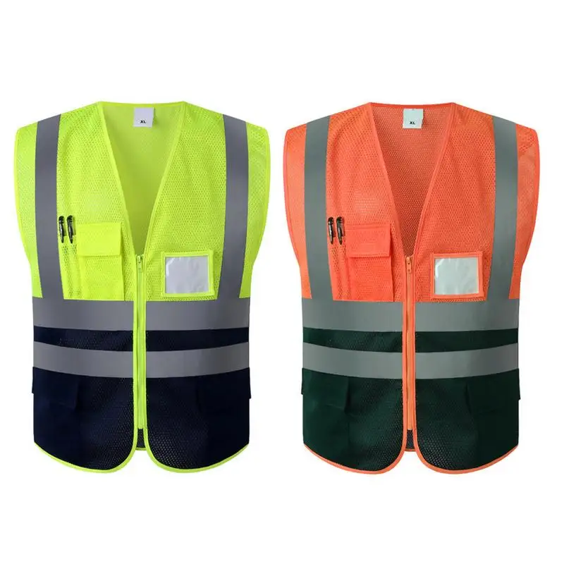 Открытый Ночной езда бег Hi Vis жилет безопасности Светоотражающая куртка для