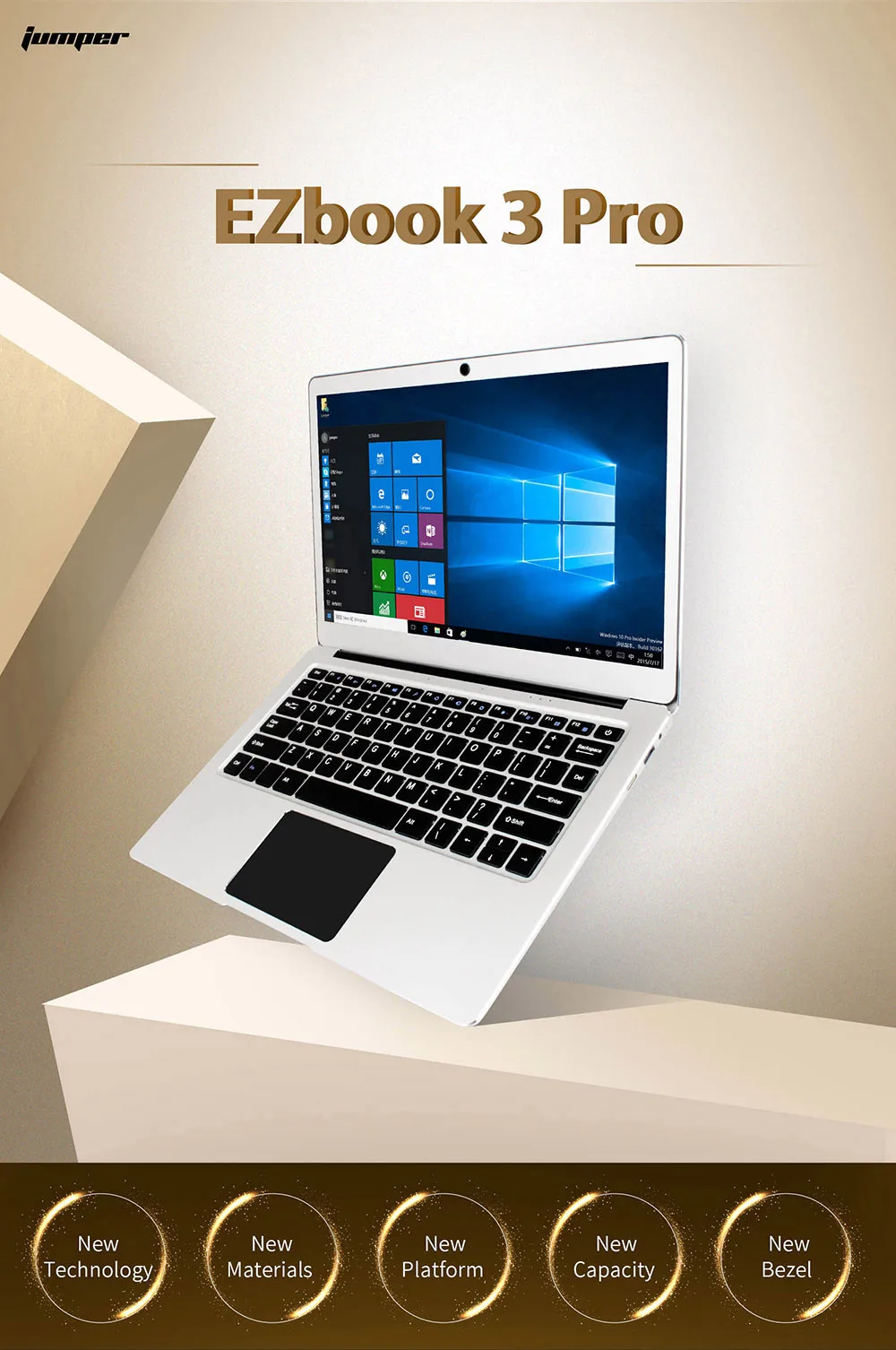 Jumper EZBOOK 3 PRO 13 &quotноутбук с системой Windows 10 Intel Apollo Lake N3450 4 ядра 1 ГГц 6 ГБ 64 eMMC HDMI